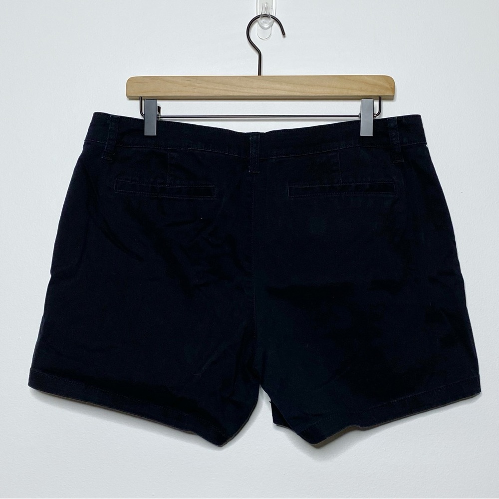 ANA Black Mid Rise Twill Short - Size 12 - Picture 6 of 6